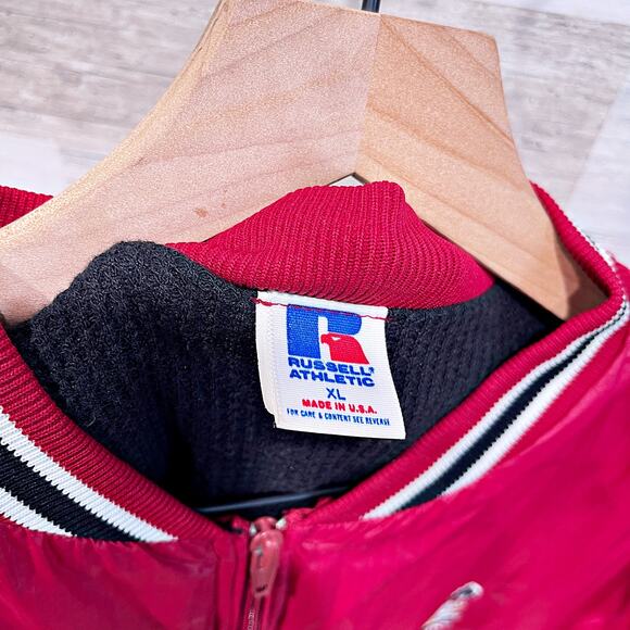 South Carolina Gamecocks VTG Varsity Bomber Jacket Red Russell USA Mens XL - Picture 7 of 8